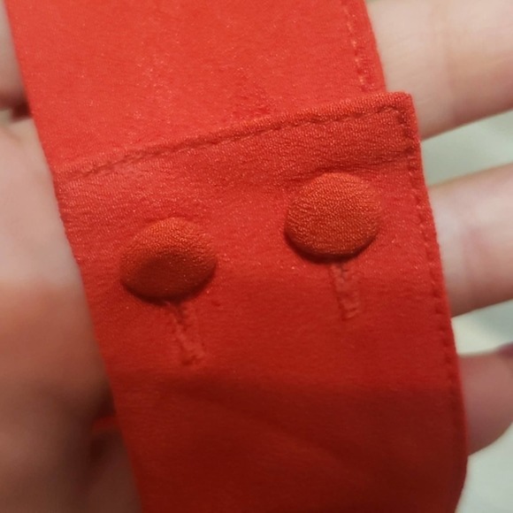 NWT bebe Sz 8 Open Back Bright Orange/Red Jumpsuit Romper - Picture 6 of 12